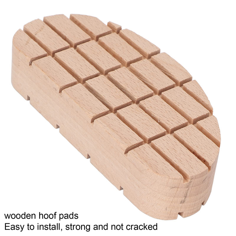 Horses Wooden Hoof Mat, Breathable Strong Fit Waterproof Horses Hoof Pads for Cows - BeesActive Australia