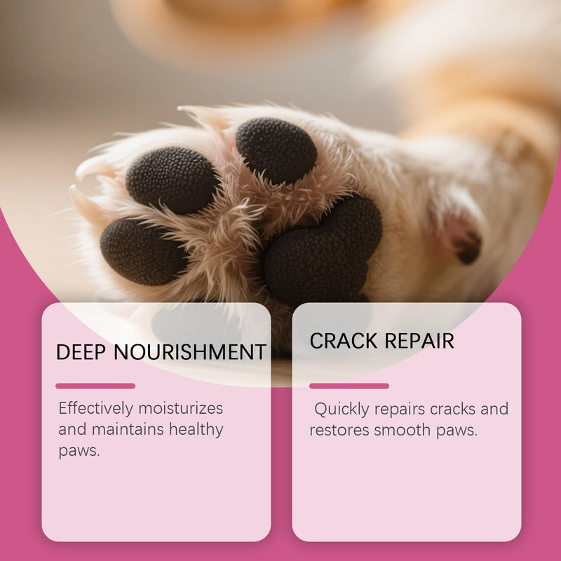 MCStars Dog Paw Balm for Dry Cracked Paws - Lick-Safe Organic Paw Wax with Aloe & Oat Protein - Hot Pavement & Winter Snow Protection - Moisturizer for Dogs & Cats, 1.76Oz (Cream 50g) Paw Cream 50g-Purple