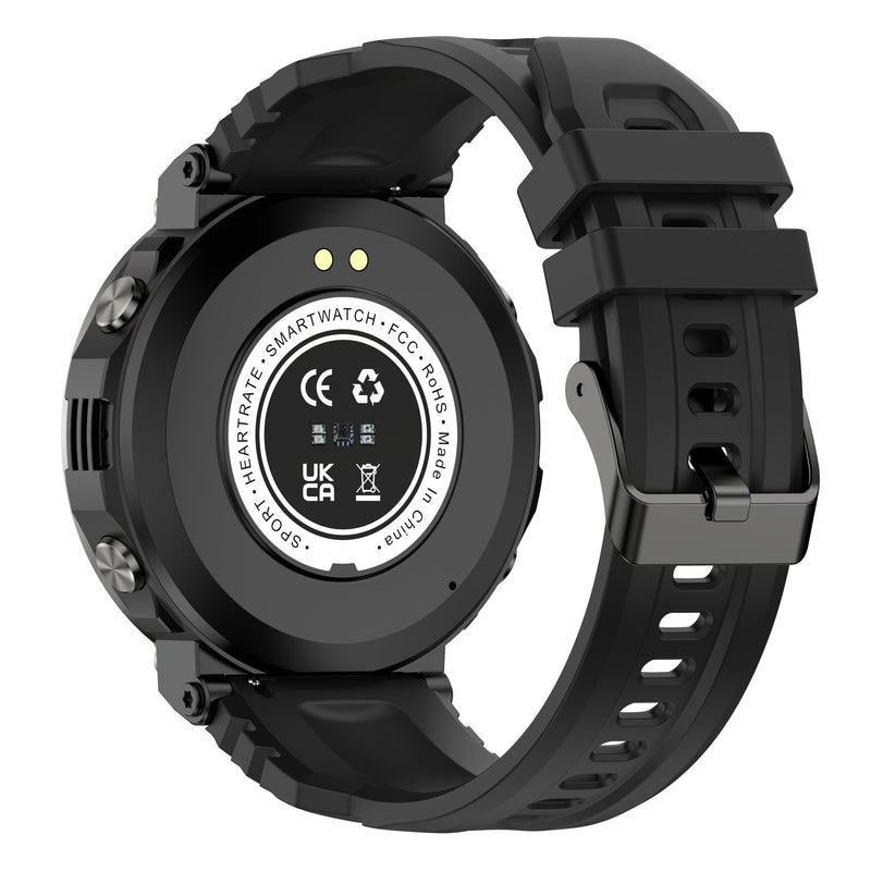 Smart Watches for Men-Bluetooth Call, 1.52" Military Smart Watch for Android iPhone, Waterproof Fitness Tracker Watch with Sleep Tracker, 118 Sports Modes, GPS Pedometer/Step Counter for Walking Black 1.52"