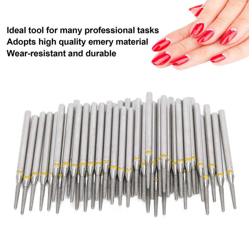 Nail Drill Bits Set, 50pcs Electric Nail Polishing Grinding Head Cuticle Acrylic Gel Nail File Bits Nail Art Tools Replacement Accessory for Manicure Pedicure Home Salon Use Cuticle Drill Bits - BeesActive Australia