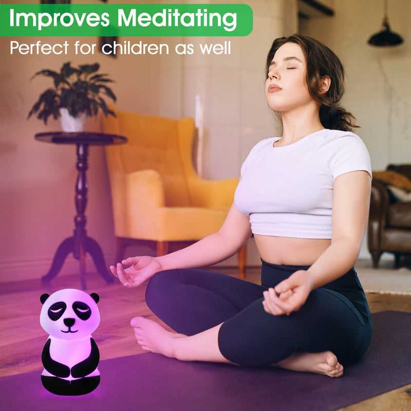 Calm Collective Peaceful Panda Breathing Trainer Light for Calming Stress, Anxiety Relief Items for ADHD, Mindfulness Meditation Tools for Depression, Great Self Care and Mental Health Gifts - BeesActive Australia