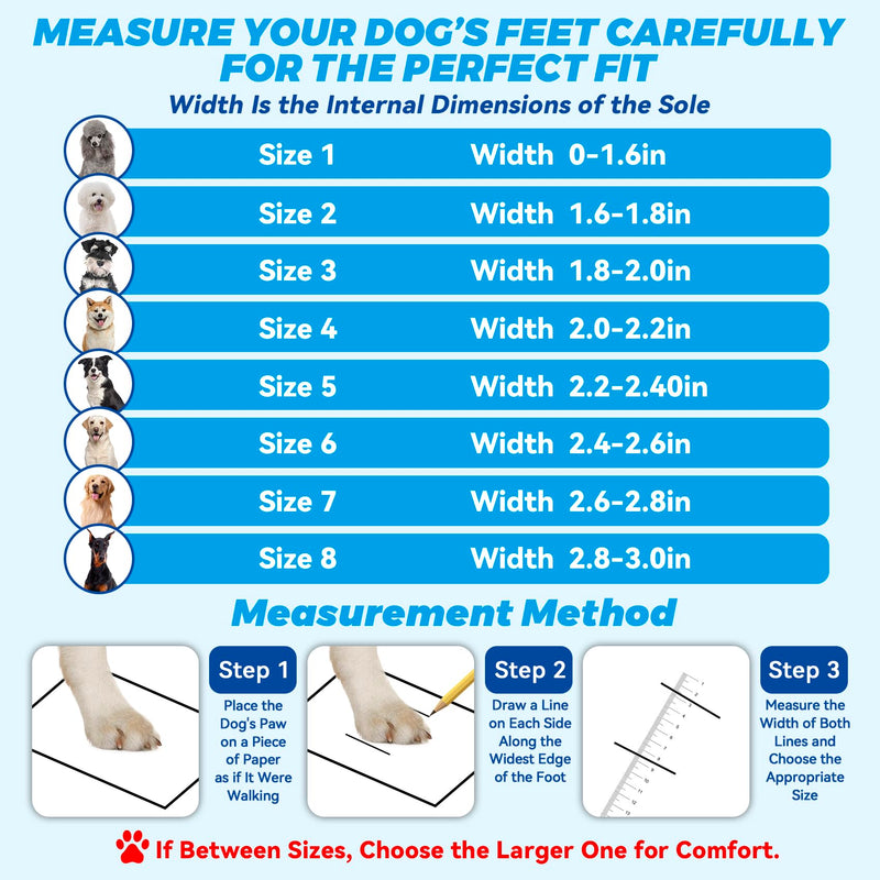 Dog Shoes Large Size Dogs, Dog Booties and Paw Protectors, 4PCS Shoes for Dogs, Rugged Anti-Slip Sole, with Night Reflective Strip for Hot Pavement and Rain or Snow Walking Hiking. (Silver, 3) Silver - BeesActive Australia