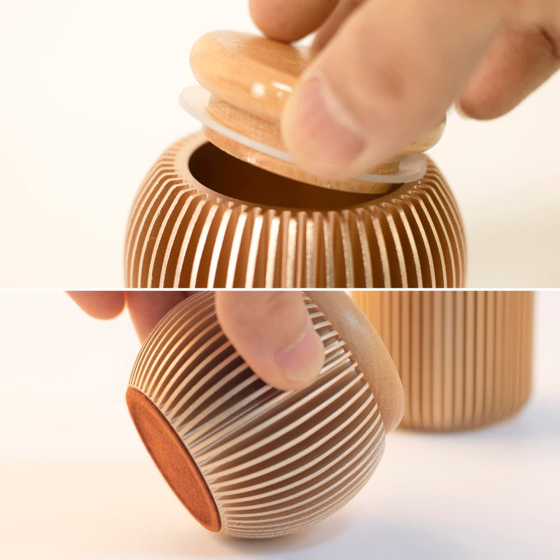 Small urn for human ashes, handcrafted urn, beautiful small keepsake, urn, mini urn spherical - BeesActive Australia