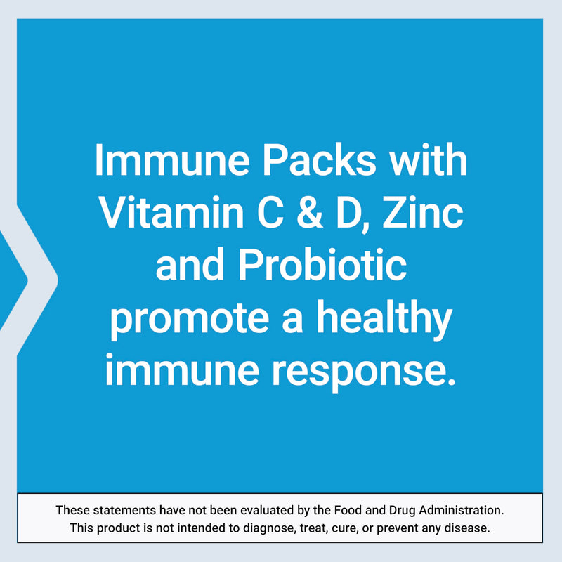 Life Extension - Immune Packs with Vitamin C & D, Zinc and Probiotic (30 Packs)