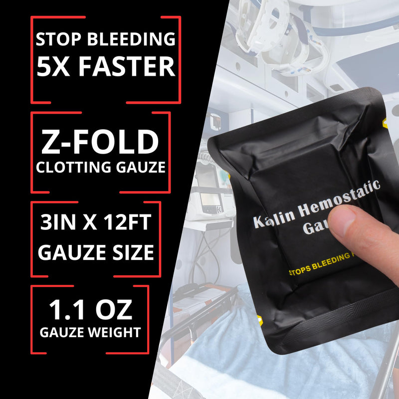Advanced Koalin Hemostatic Gauze for Blood Clotting & Wound Packing - 1 PK Pack of 1