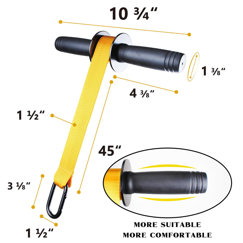VAIIO Forearm Strengthener and Wrist Roller with Quick Locking Mechanism - Durable PVC Anti-Slip Grip Handles - Perfect for Men and Women - Ideal for Hand, Wrist, and Forearm Strength Training - BeesActive Australia