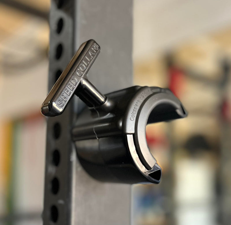 Speed Collar, Fastest Bar Clips for Weightlifting Powerlifting Bodybuilding and Olympic Lifting black - BeesActive Australia