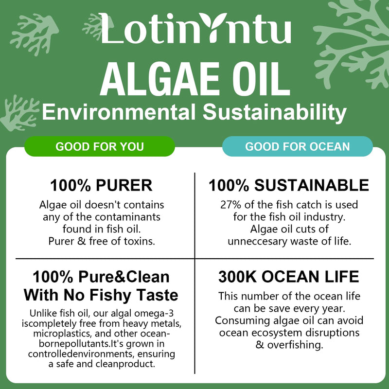 Algae Omega 3 Gummies 4000mg - Fish Oil Gummies Alternative from Algae Oil, DHA 1500MG & EPA 270MG, Vitamin C, E,Turmeric, Black Pepper & Selenium, Supports Heart, Brain & Immune Wellness, 60 Gummies 60 Count (Pack of 1)