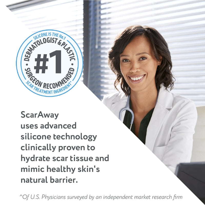 ScarAway Advanced Silicone Scar Sheets, Medical Grade Silicone Strips (1.5" x 3") Scar Treatment & Prevention for Surgical, Burn, Body, Hypertrophic & Keloid Scars Treatment, 8 Tan Reusable Sheets 8 Count - BeesActive Australia