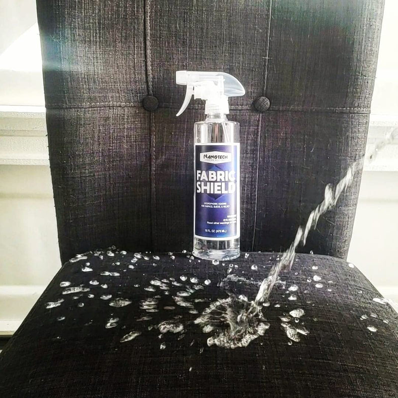 Nanotech Surface Solutions Fabric-Shield Sio2 Ceramic Liquid Repellent for Fabrics, Upholstery, Suede, Wool, Linen Prevents Stains from Wine, Coffee, Juice, Liquids Invisible Coating (16 Oz.) 16 Fl Oz (Pack of 1)
