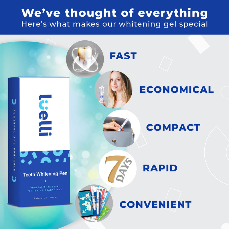 Teeth Whitening Pen for White Smile: 4 Pcs Teeth Whitening Gel - No Sensitivity Teeth Whitener Essence Pen - Tooth Stain Remover Pens with 35% Carbamide Peroxide - Best Teeth Whitening Kit for Adults Unflavored - BeesActive Australia