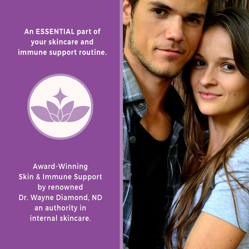 Diamond Natural Skin Care and Immune Support - Vitamins - Complete Skin and Immune System Support from The Inside Out - Made with Natural Ingredients - (200 Count) 1 Count (Pack of 1)