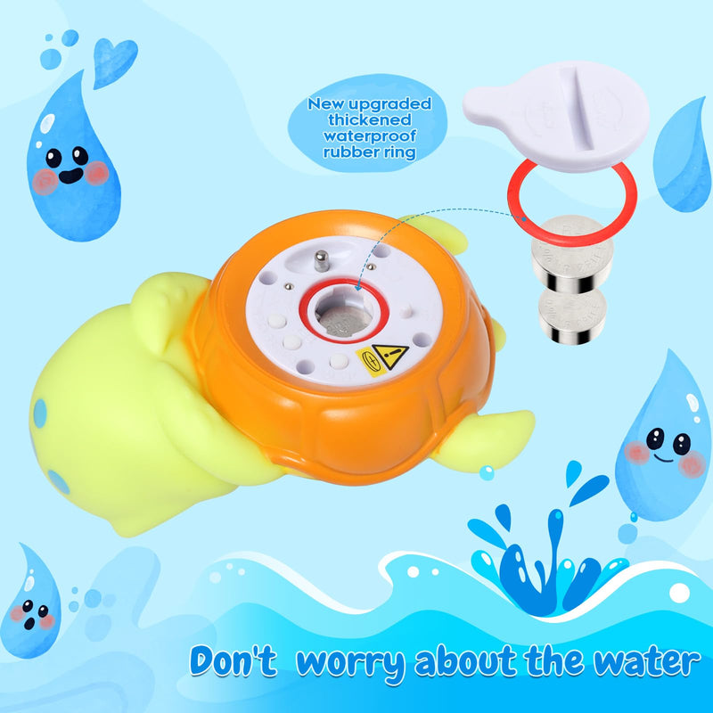 Backstroke Sea Turtle Baby Bath Thermometer,The Infant Baby Bath Floating Toy Safety Temperature Water Thermometer, BPA Free, New Baby Essentials - BeesActive Australia