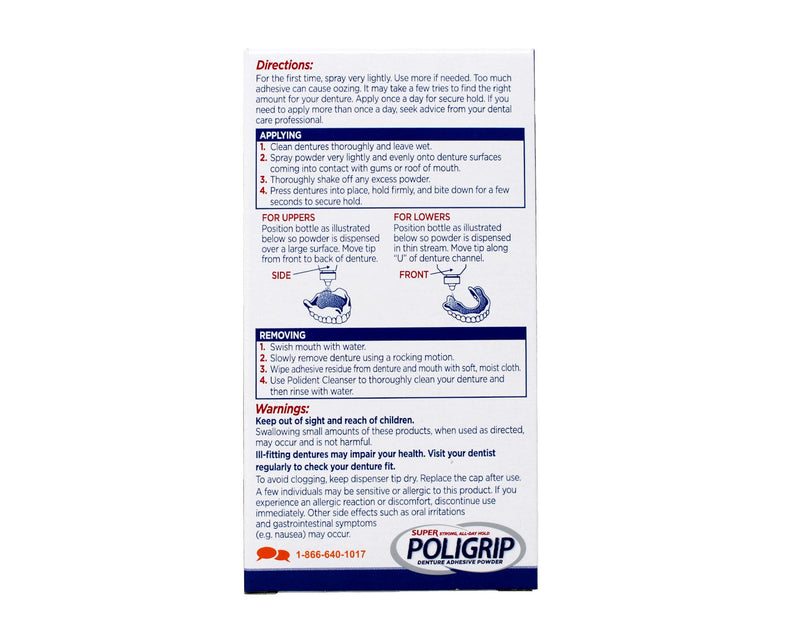 Super Poli-Grip 07801 Denture Powder (Pack of 6)
