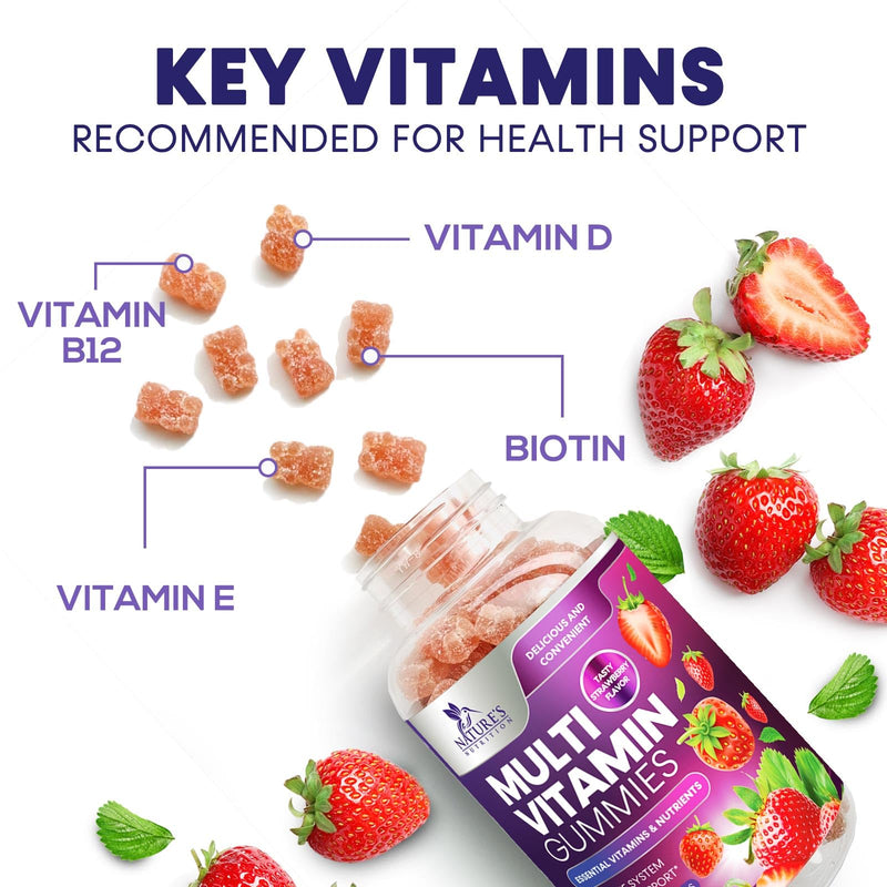 Multivitamin Gummies for Adults - Daily Adult Multivitamins Gummy with Vitamins A, C, D, B12 for Women & Men, Immune Support Gummy Multivitamins Supplement, Adult Multi VIT Vitamin - 120 Gummies 120 Count (Pack of 1)