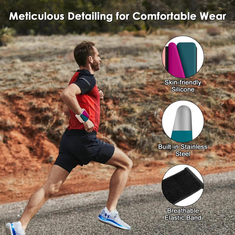 Wrist & Ankle Weights, 2 PCS Adjustable Bands for Women & Men Workouts, Ankle Weights for Exercise Walking, Yoga,Dance,Barre,Gym,Exercise,Pilates,Walking Running Multicolor