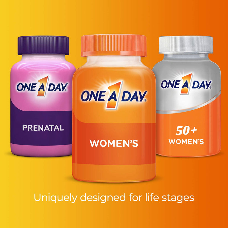 One A Day Women’s Multivitamin, Supplement with Vitamin A, Vitamin C, Vitamin D, Vitamin E and Zinc for Immune Health Support, B12, Biotin, Calcium & More, Tablet, 250 count