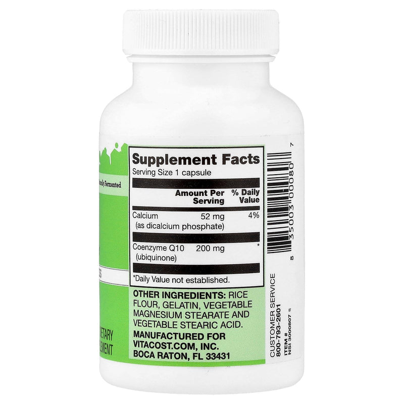 Vitacost CoQ10, 200 mg, 60 Capsules