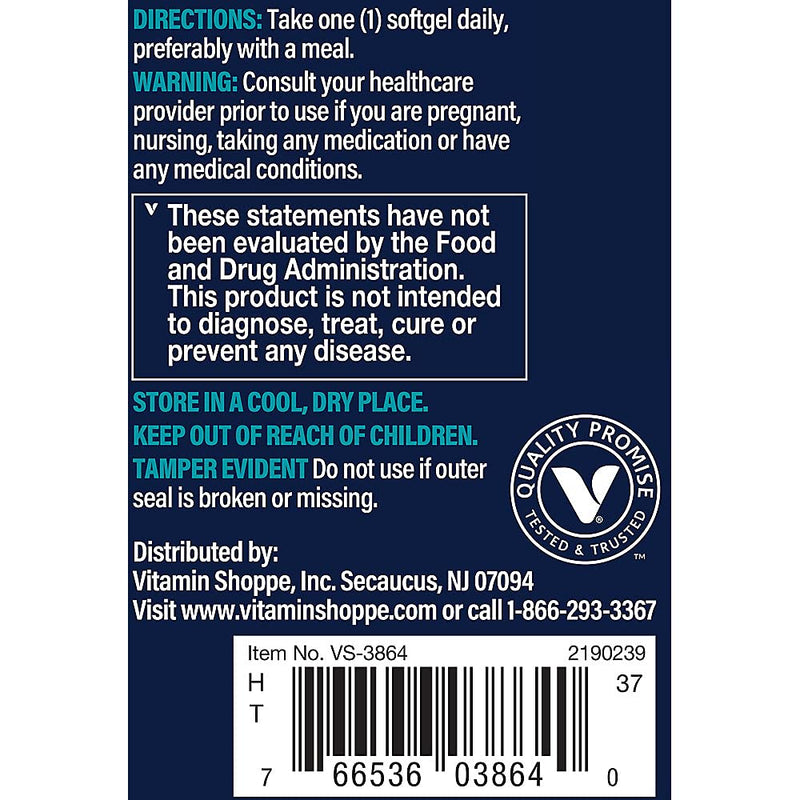Vthrive Omega-3 & CoQ-10, Cardiovascular, Brain & Eye Support, 60 Softgels | 587 MG EPA, 213 MG DHA, 200 MG CoQ10, Sustainably Sourced Fish Oil, Non GMO, Gluten Free, Nut Free, 60 Servings