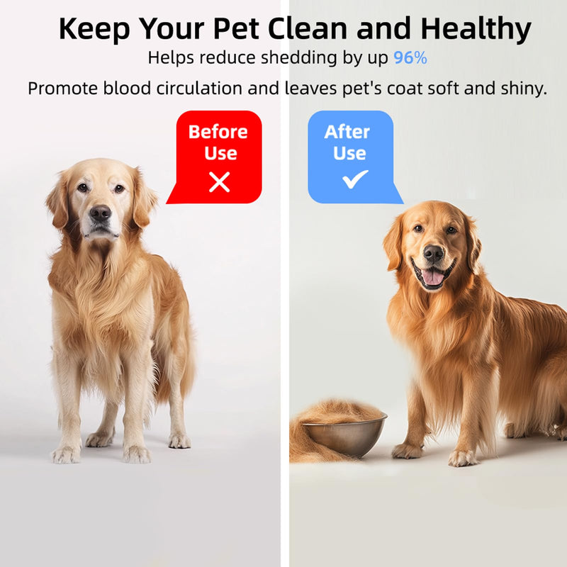 Self Cleaning Slicker Brush for Dogs & Cats，Dog brush for shedding，Cat grooming supplies，Dog brush for long haired dogs，Short-haired dog brush,Dog hair brush,Pet brush - BeesActive Australia