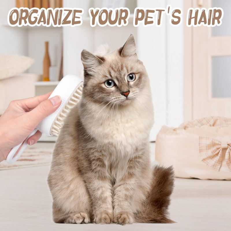 Steamy Cat Brush, 3-in-1 Steam Brush for Cats Cat Brush with Steam Dog Brush Cat Grooming Brush Pet Hair Removal Comb for Cats and Dogs (B) - BeesActive Australia