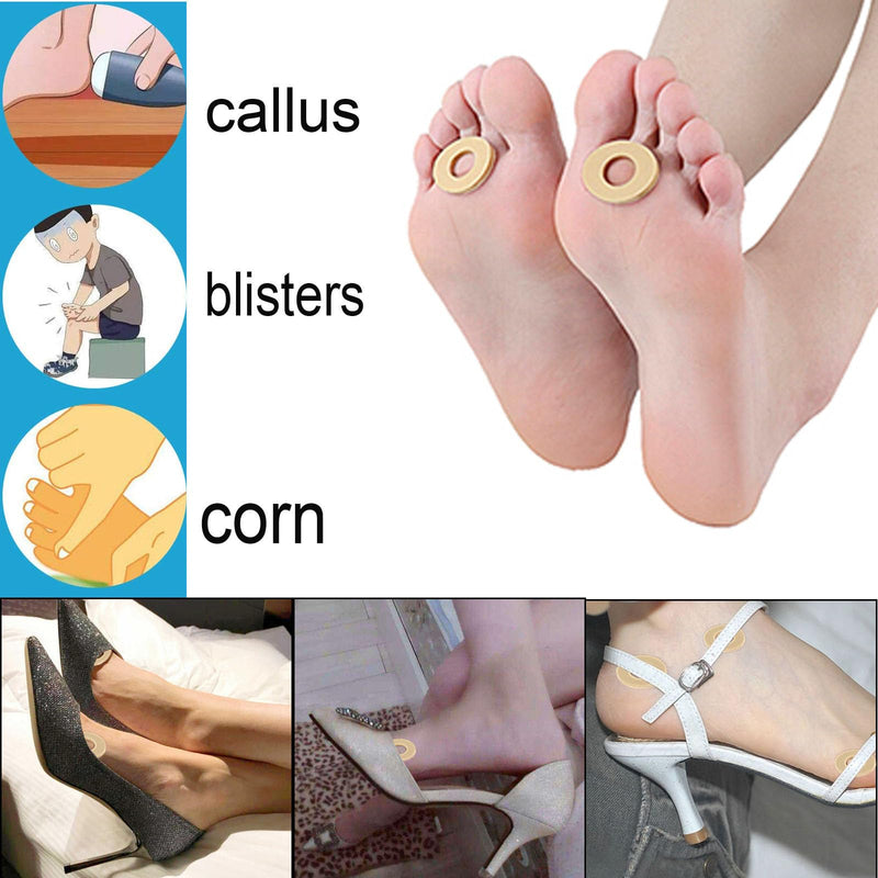 200 Pieces Corn Cushions, Self-Stick Adhesive Callus Cushions Oval Corn Foam Pads to Pad and Reduce Pressure from Corns - BeesActive Australia