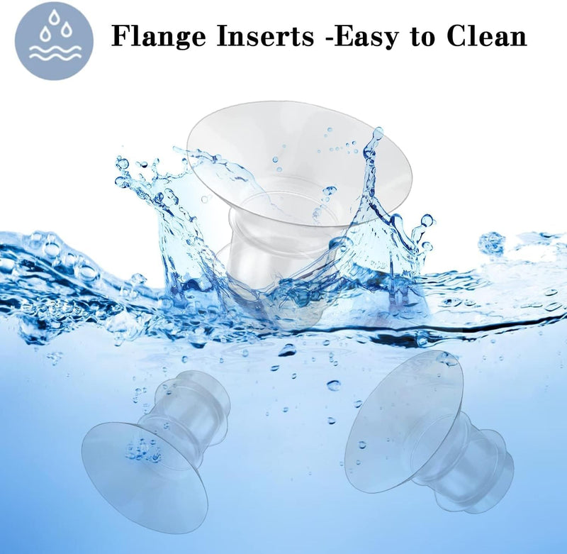 Flange Inserts 13/15/17/19/21mm 5pcs,Suitable for Medela,Spectra 24mm Shields/Flanges,Compatible with Momcozy S12 Pro/S9 Pro/S9/S12 Wearable Breast Pump,Reduce 24mm Tunnel Down to Correct Size 5size-flange insert - BeesActive Australia