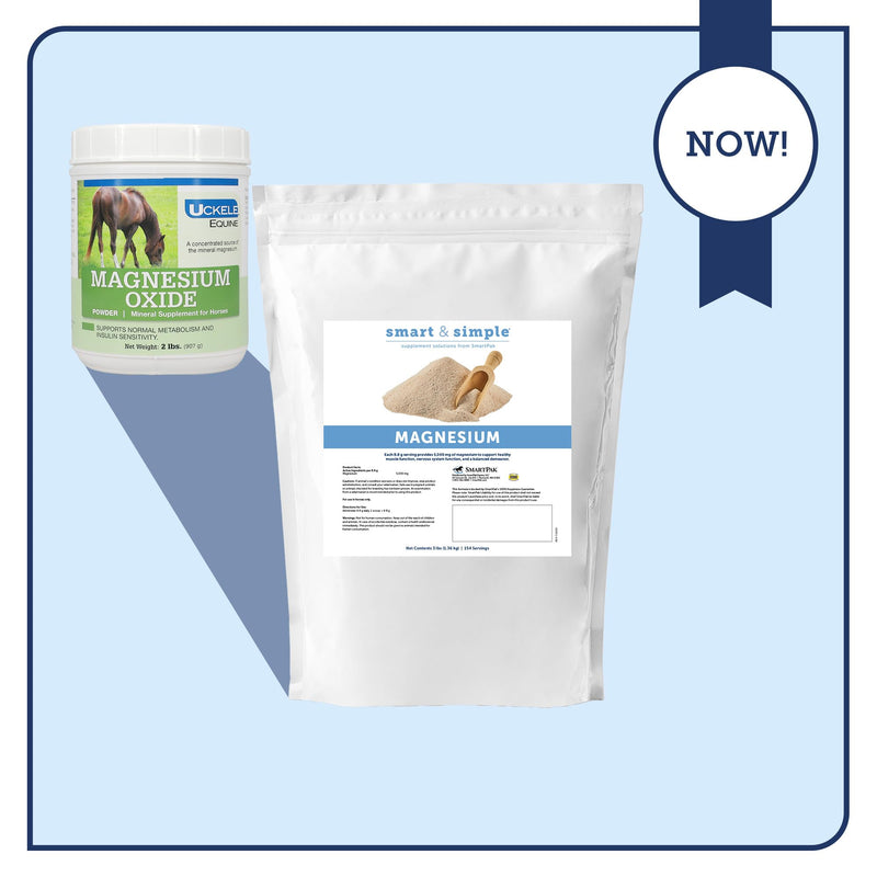 SmartEquine Smart & Simple Magnesium Horse Supplement | Supports Metabolism and Muscle Function | 154 Servings | 3 lb