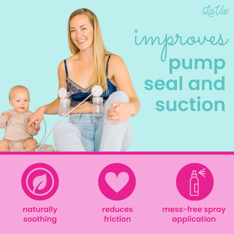 Organic Breast Pumping Spray, Pump Spray Breastfeeding, Breast Pumping Oil, Nipple Spray Pumping, Breast Pump Spray, Lubricant for Breast Shields and Flanges, Prevents Sore Nipples - 2 Oz 2oz