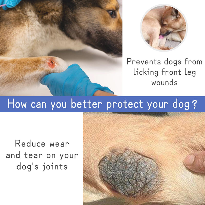 Dog Front Leg Surgery Recovery Clothes,Dog Elbow Protector Suit for Medium Large Dogs,Dog Joint Recovery Sleeve for Female Male Dogs,Prevent Licking Wound(Green Horse-XL) XL green - BeesActive Australia