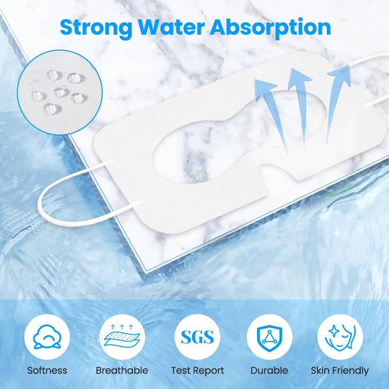 White Disposable VR Face Cover, Compatible with Apple Vision Pro VR Face Cover, Disposable Hygiene VR Face Eyes Mask, VR Mask Pads Covers Compatible with Quest 3, Quest 2 (50Pcs) - BeesActive Australia