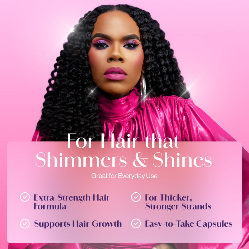 Watch & Sea Hair Flourishing Extra-Strength Capsules - Nourishing Hair Supplement with Biotin, Herbs, Minerals and Vitamins for Hair Growth and Thickness for All Hair Types - 60 Capsules