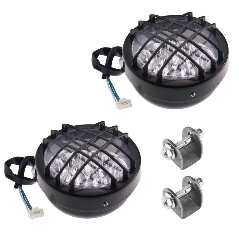 PRO BAT 12V LED Front Head Light Lamp for 110cc 125cc 150cc 200cc 250cc TaoTao Coolster Roketa Yamoto Vitacci JCL Peace Apollo Sej BULL KXD Sunl Kandi ATV Quad 4 Wheeler Go Kart