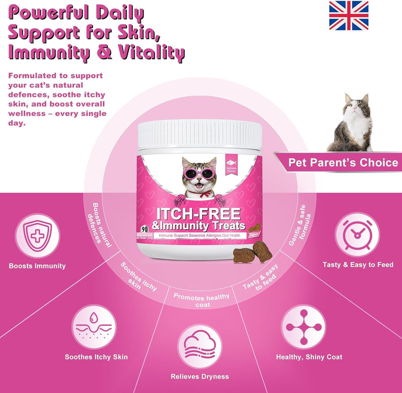 Bailey & Buddies Cat Probiotics & Allergy Relief Bundle – Digestive Support, Itchy Skin Relief, Immune & Gut Health Supplements for Cats