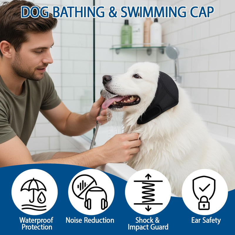 Dog Ear Muffs - Noise Cancelling & Dog Comb for Grooming - Anxiety Relief Ear Protection, Dog Brush for Shedding, Perfect for Fireworks & Travel