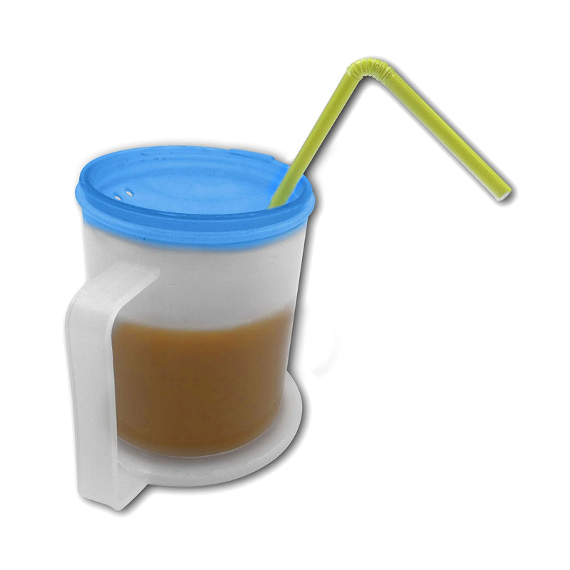 LIFE Healthcare Adult Drinking Cup for Elderly ‚Äì 300ml Non Spill Cups ‚Äì Dishwasher Safe Non-BPA Plastic Two Handled Cup for Elderly ‚Äì Plastic Beakers for Adults, Disability People