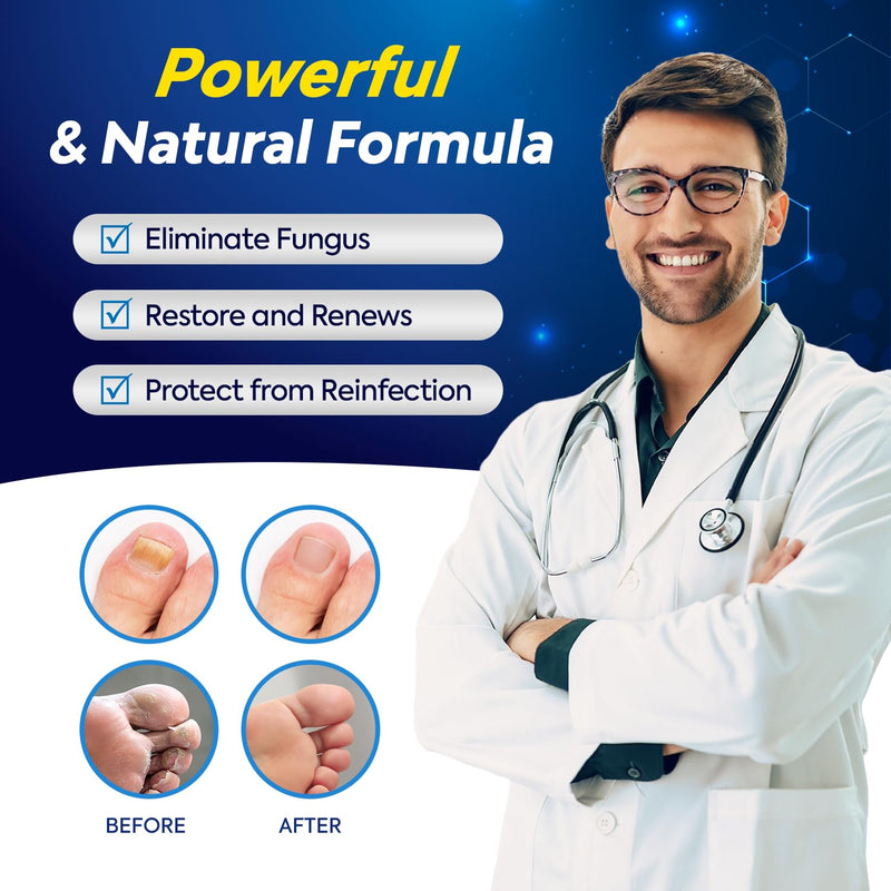 Toenail Fungus Treatment with 25% Undecylenic Acid, Toe Fungus Treatment for Toenail, Fungus Nail Treatment, Toenail Fungus Treatment Extra Strength, Fungal Nail Treatment for Athletes Foot - 2pcs - BeesActive Australia
