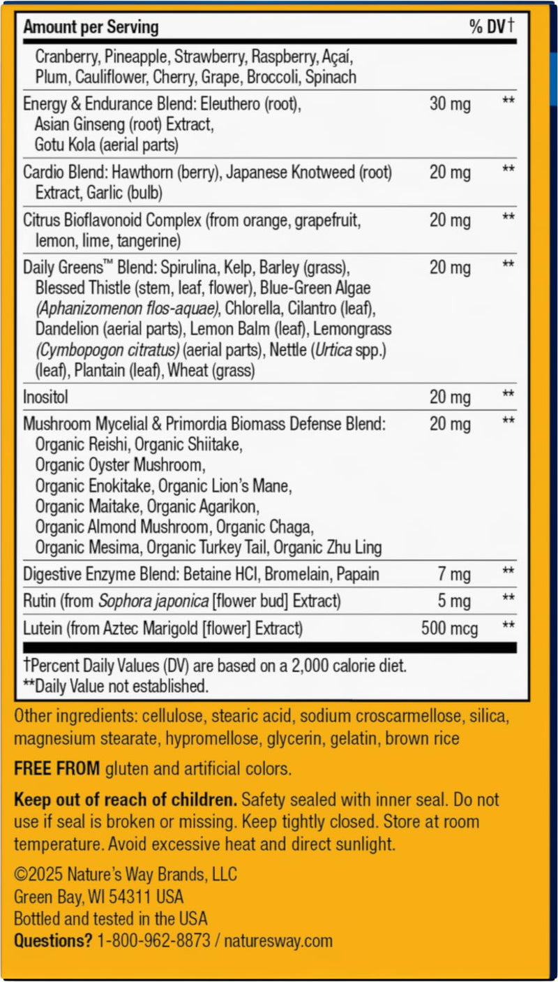 Nature's Way Alive! Men’s Daily Ultra Potency Multivitamin, 60 ct x3 | Complete High Potency Men’s Daily Vitamin Promotes Heart & Muscle Function*, B-Vitamins, Zinc and Antioxidants (Set of 3) 60 Count (Pack of 3)