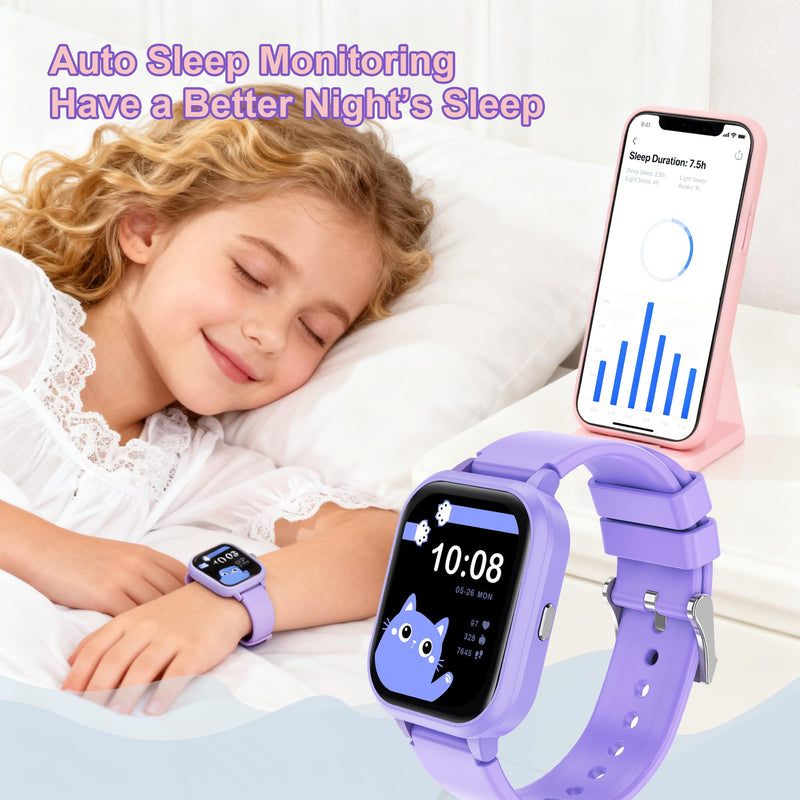 20+ Sports Modes Kids Smart Watch for Boys Girls, IP68 Kid Watch with Bluetooth Call, Kids Fitness Tracker with APP, Heart Rate Sleep, Pedometer, Class Mode, Alarm, 14 Games, Teens Festival Party Gift Blue - BeesActive Australia