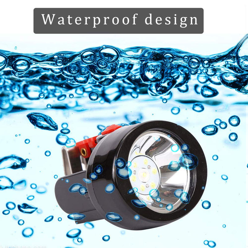 Waterproof Explosion-Proof Mining Headlamp - Rechargeable Underground LED Headlamp with 1+6 LED Light Source for Hard Hat (Red) Red Light - BeesActive Australia
