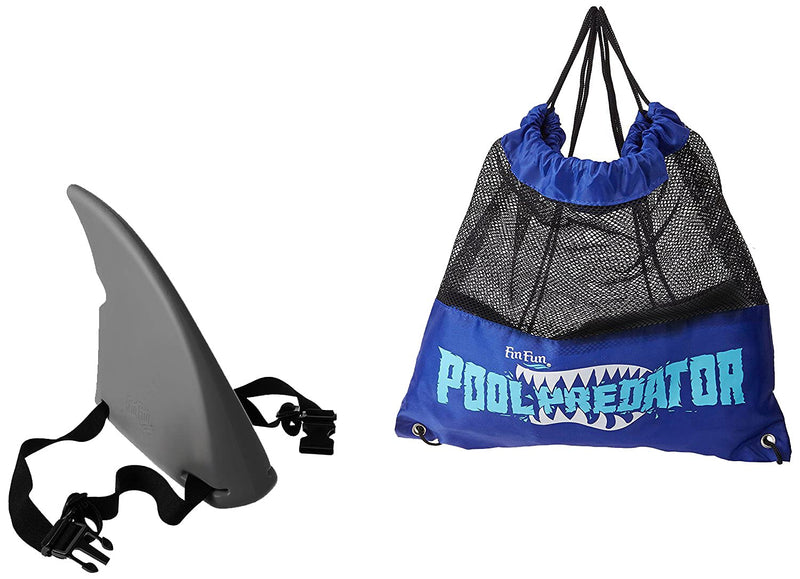 Shark Fin for Swimming and Costume Travel Bag Included Grey Sharkfin w/ Bag
