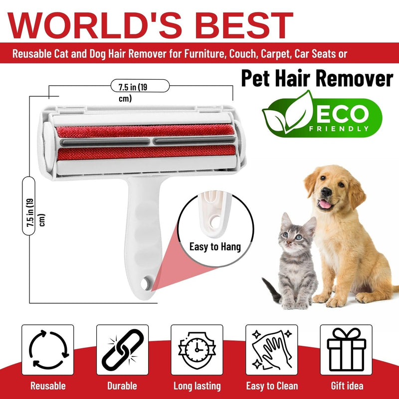 Ja&Ja Pet Hair Remover for Laundry Self-Cleaning Dog Hair Remover for Effortless Hair Removal Ultra-Fast and Efficient Reusable Lint Rollers for Pet Hair Large Capacity Dustbin lint Roller - BeesActive Australia