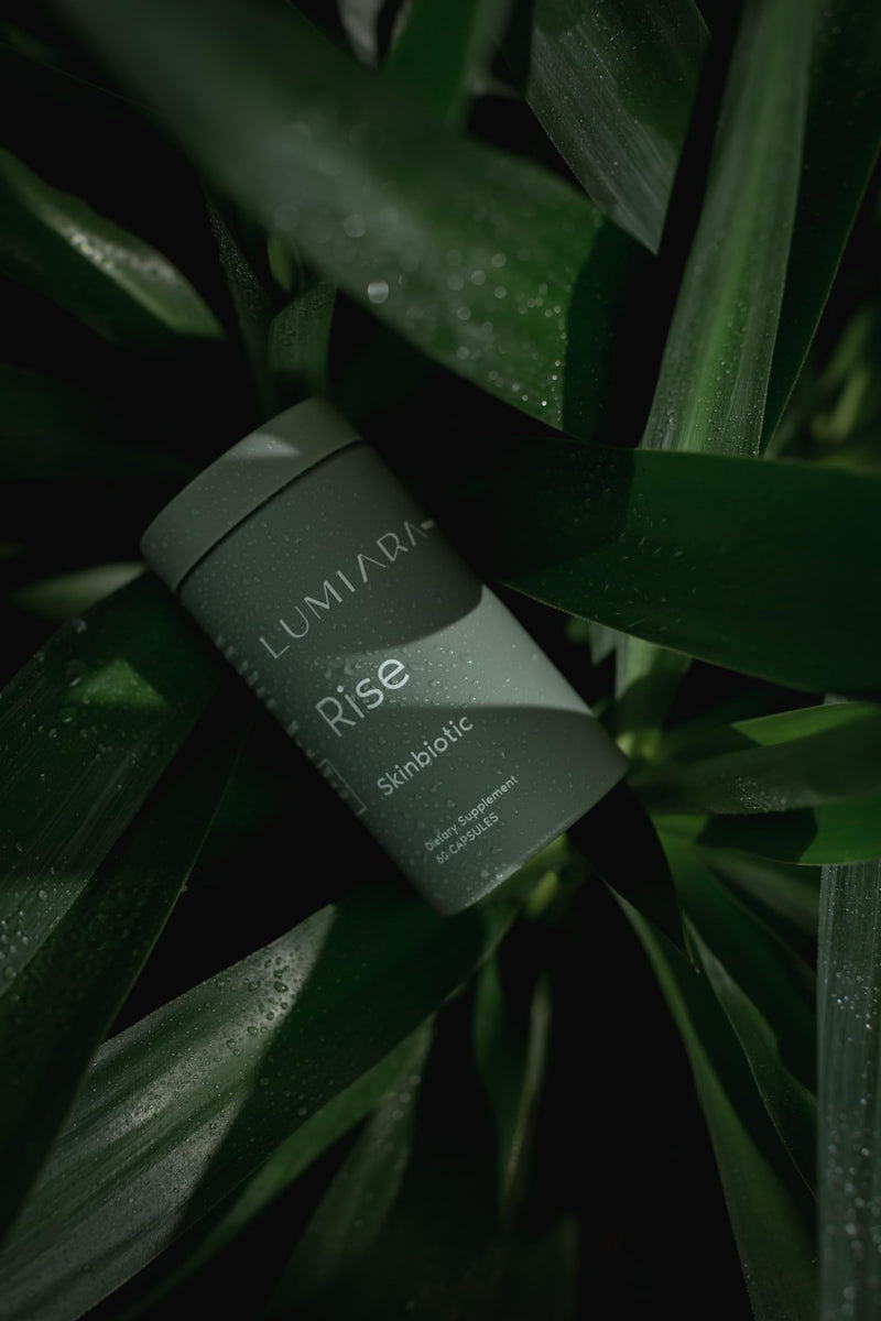 Lumiara Rise Skinbiotic - Beauty Boosting, Gut Healthy Skin Supplement for Women of All Ages & Skin Types - Chemical Free, Cruelty Free, Plant Based Collagen Booster - Made in The USA - 60 Capsules