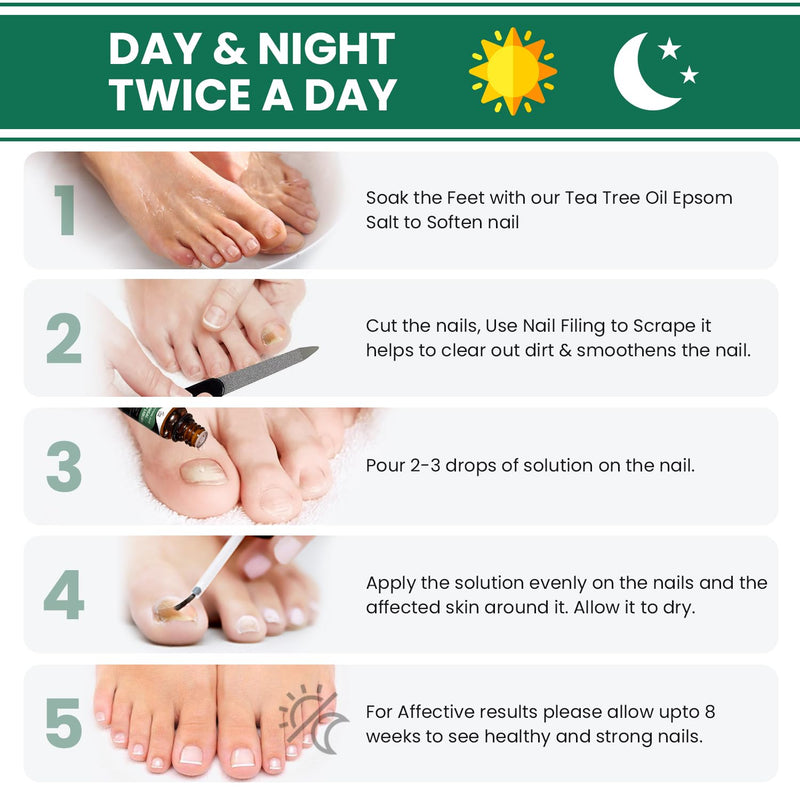 Toenail Fungus Treatment Extra Strength - Best nail fungus treatment for fingernails, nail repair, toenail softener with Toenail repair Solution Complete Pedicure Kit