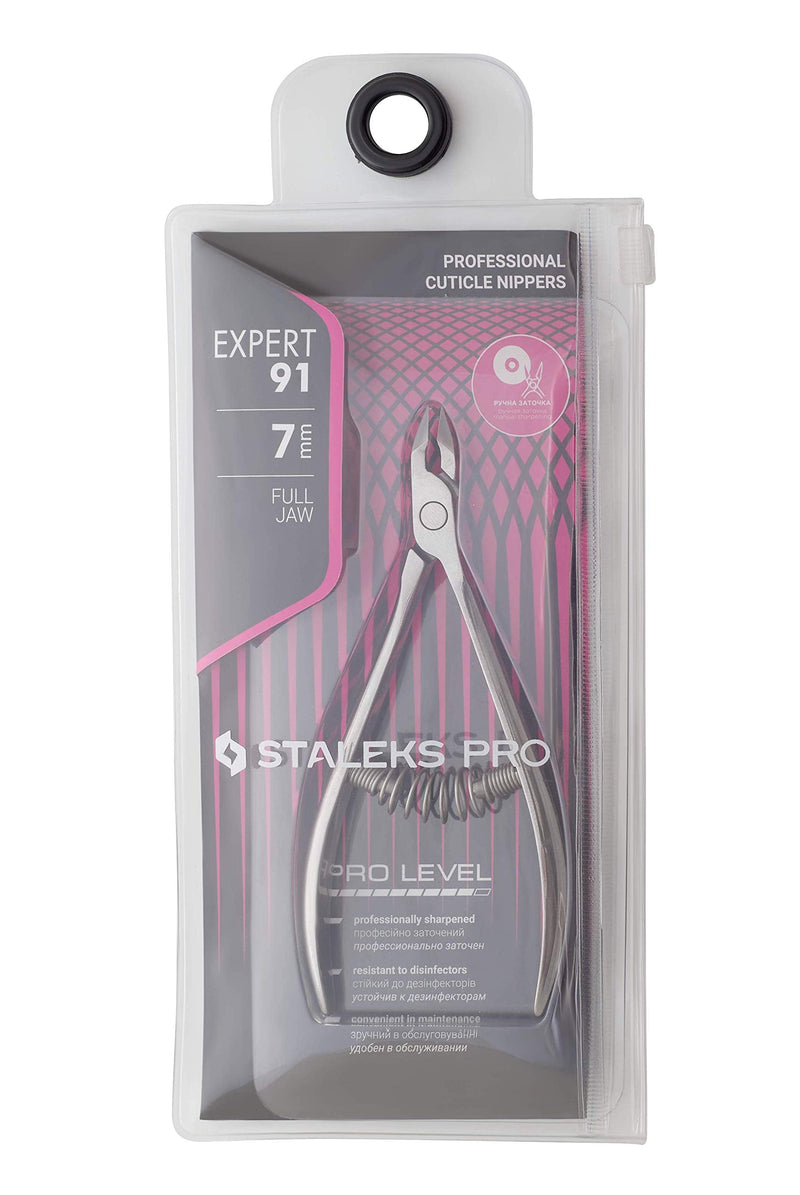 STALEKS PRO Expert 91 7mm Professional Cuticle Nippers – Stainless Steel Skin Nippers for Manicure - BeesActive Australia