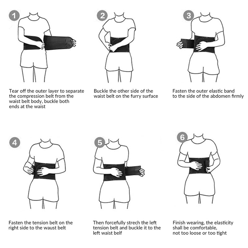 Back Support with Magnet, Tourmaline Magnetic Back Braces for Lower Back Pain Relief, Self Heating & Soothing Back Support Belt, Lumbar Support Belt for Herniated Disc/Sciatica (Large) Large - BeesActive Australia