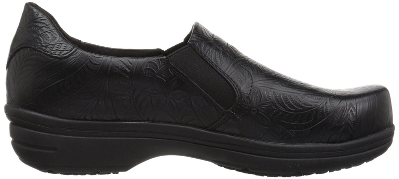 Easy Works Womens BindHealth Care Professional Shoe 6 Black Embossed - BeesActive Australia