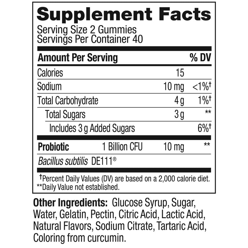 OLLY Probiotic Gummy,1 Billion CFUs,Immune and Digestive Support,Chewable Probiotic Supplement,Mango,80 Count (Pack of 2) 80 Count (Pack of 2)
