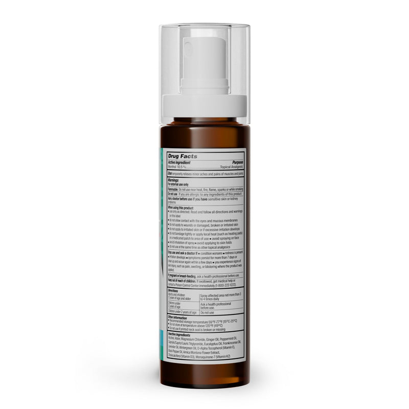 GuruNanda Menthol with Magnesium Spray for Pain Relief ‚Äì 10.5% Menthol Cooling Spray for Muscle, Joint & Back Discomfort ‚Äì No-Mess, Fast-Acting Relief, Pack of 3 - BeesActive Australia