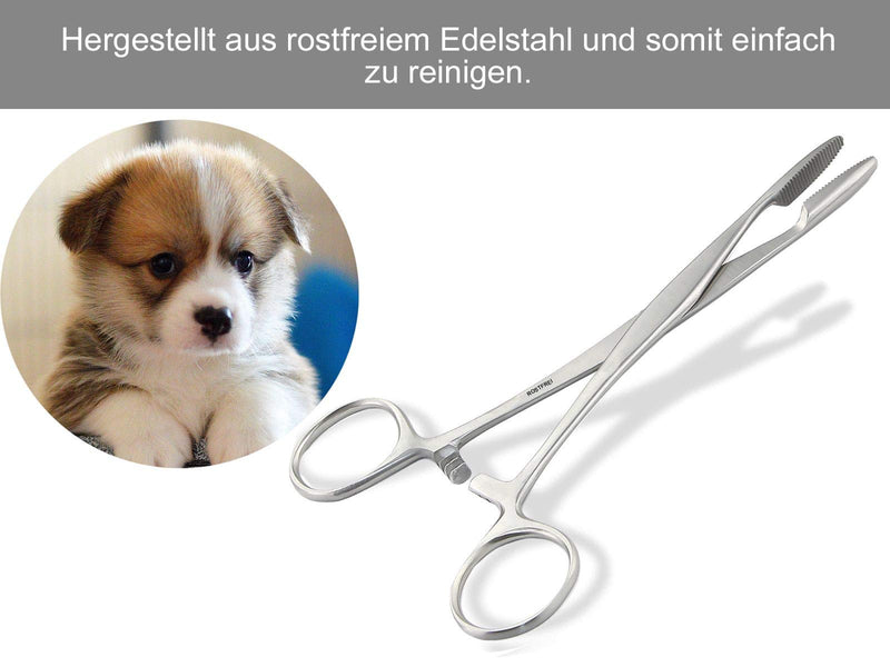 Animal hair remover hair plucking pliers for dogs horses made of stainless steel for right-handed and left-handed people 15 cm - BeesActive Australia